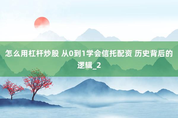 怎么用杠杆炒股 从0到1学会信托配资 历史背后的逻辑_2