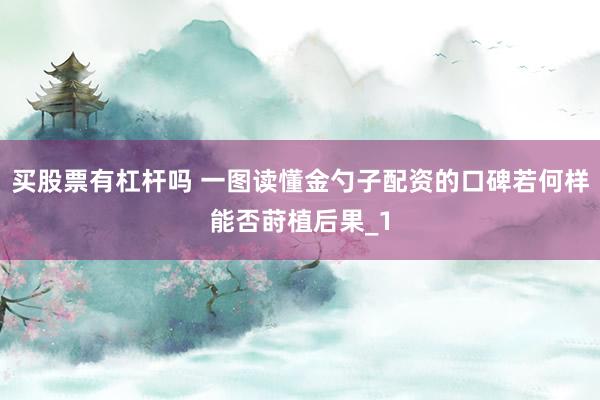 买股票有杠杆吗 一图读懂金勺子配资的口碑若何样能否莳植后果_1
